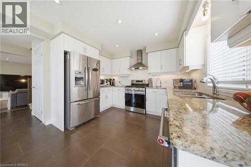 1220 Riverbend Road Unit# 105, London, ON - Indoor Photo Showing Kitchen With Stainless Steel Kitchen With Double Sink With Upgraded Kitchen