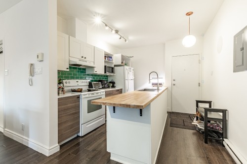 Cuisine - 4-5204 Rue St-Denis, Montréal (Le Plateau-Mont-Royal), QC - Indoor Photo Showing Kitchen With Double Sink