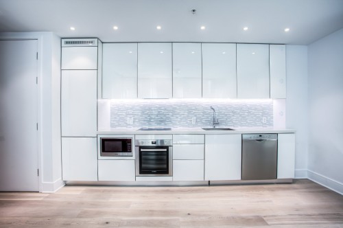 Kitchen - 1704-1188 Av. Union, Montréal (Ville-Marie), QC - Indoor Photo Showing Kitchen With Upgraded Kitchen