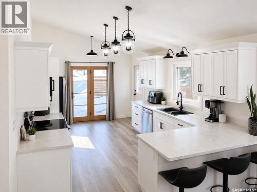104 Parkview Place, Shellbrook, SK - Indoor Photo Showing Kitchen With Double Sink