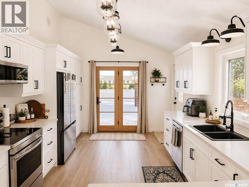 104 Parkview Place, Shellbrook, SK - Indoor Photo Showing Kitchen With Double Sink