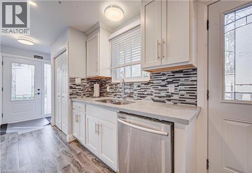 141 Mooregate Crescent, Kitchener, ON - Indoor Photo Showing Kitchen With Double Sink