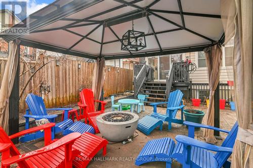 Rear patio - 212 Flora Street, Ottawa, ON - 