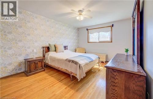 ceiling fan - 564 Glen Manor Boulevard, Waterloo, ON - Indoor Photo Showing Bedroom