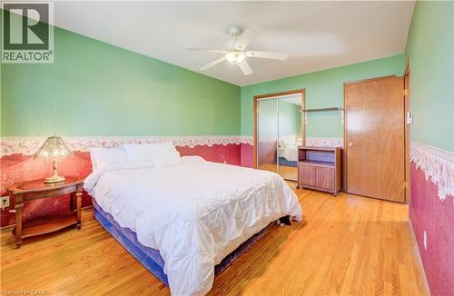 ceiling fan - 564 Glen Manor Boulevard, Waterloo, ON - Indoor Photo Showing Bedroom