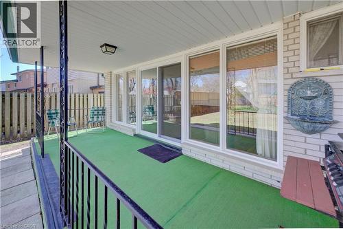 View of covered patio - 564 Glen Manor Boulevard, Waterloo, ON - Outdoor With Deck Patio Veranda With Exterior