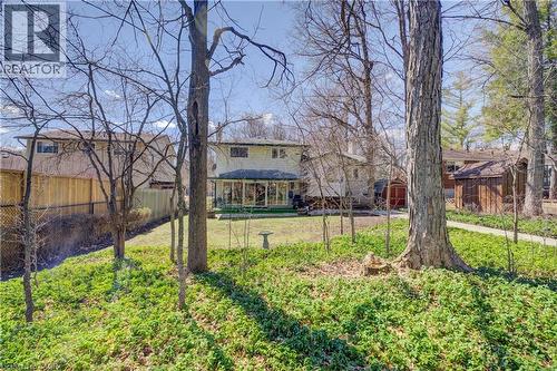 View of  large back yard - 564 Glen Manor Boulevard, Waterloo, ON - Outdoor With Deck Patio Veranda