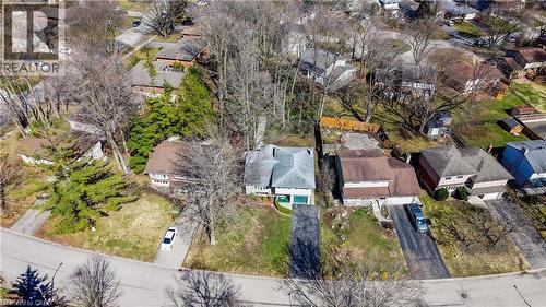 Aerial perspective of suburban area - 564 Glen Manor Boulevard, Waterloo, ON - Outdoor With View