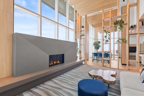 Autre - 1707-60 Rue De L'Éclipse, Brossard, QC - Indoor With Fireplace