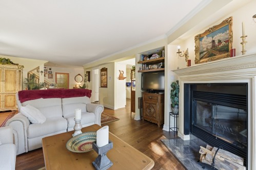 Living Room - 215-778 Rue Principale, Saint-Sauveur, QC - Indoor Photo Showing Living Room With Fireplace