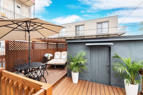 Patio - 1887 Rue Des Carrières, Montréal (Rosemont/La Petite-Patrie), QC - Outdoor With Deck Patio Veranda With Exterior