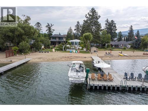 Boat lift holds 6000 lbs - 4110 Lakeshore Road, Kelowna, BC - Outdoor With Body Of Water