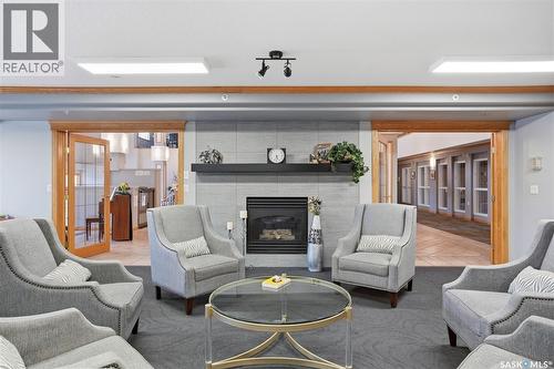 432 325 Keevil Crescent, Saskatoon, SK - Indoor Photo Showing Living Room With Fireplace