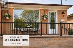 64 GREEN BUSH ROAD Toronto, ON M2M 1P3