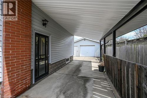 Side Entrance with Carport - 163 Rosedale Avenue, Hamilton, ON - Outdoor With Exterior