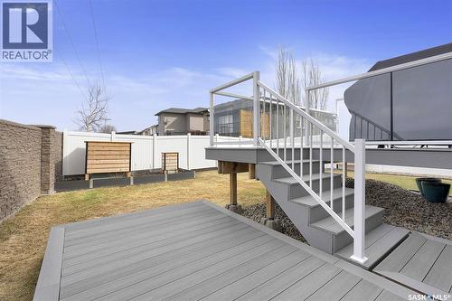 8933 Kestral Drive, Regina, SK - Outdoor With Deck Patio Veranda With Exterior