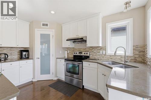 159 Dulmage Crescent, Saskatoon, SK - Indoor Photo Showing Kitchen With Double Sink