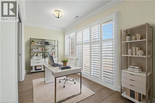 this photo is virtually staged - 22 Sister Kern Terrace, Hamilton, ON - Indoor Photo Showing Office