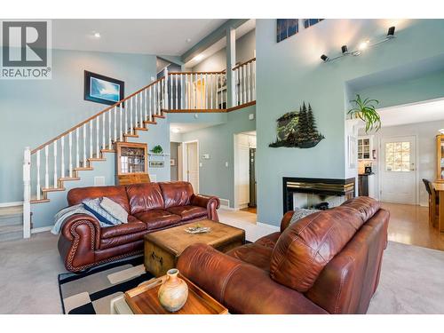 3471 Mcbride Road, Blind Bay, BC - Indoor Photo Showing Living Room With Fireplace