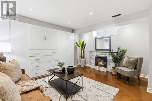 82 Tempo Way, Whitby, ON - Indoor Photo Showing Living Room With Fireplace