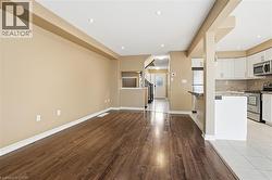 Unfurnished living room with light wood-style flooring and recessed lighting - 