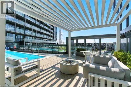 3210 Dakota Common Unit# A814, Burlington, ON - Outdoor With In Ground Pool