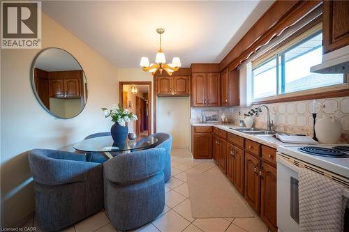 31 Terrace Drive, Hamilton, ON - Indoor Photo Showing Kitchen With Double Sink