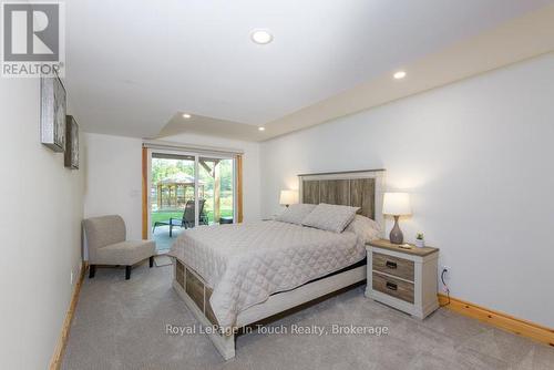 Third Bedroom with walkout - 149 John Buchler Road, Georgian Bay (Baxter), ON - Indoor Photo Showing Bedroom
