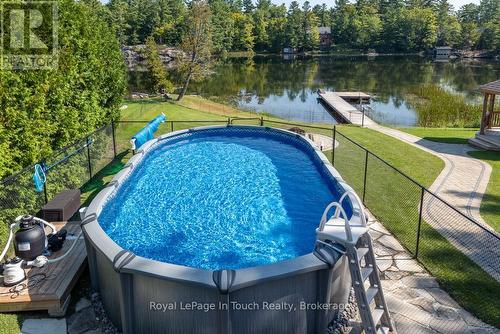 149 John Buchler Road, Georgian Bay (Baxter), ON - Outdoor With Above Ground Pool With Body Of Water