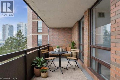 VIRTUALLY STAGED - 222 Jackson Street W Unit# 606, Hamilton, ON - Outdoor With Balcony With Exterior