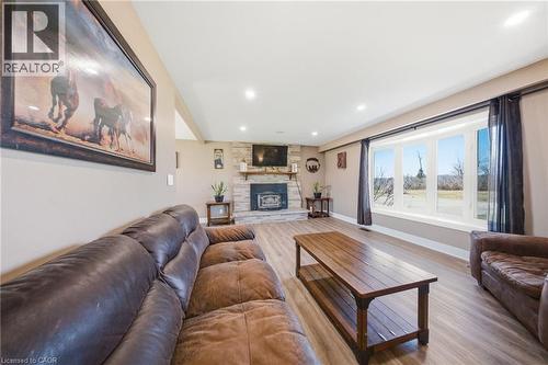 9639 Sideroad 27 Sideroad, Erin, ON - Indoor Photo Showing Living Room With Fireplace