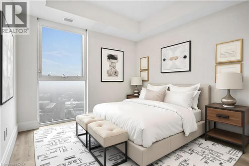 60 Charles Street W Unit# 1904, Kitchener, ON - Indoor Photo Showing Bedroom