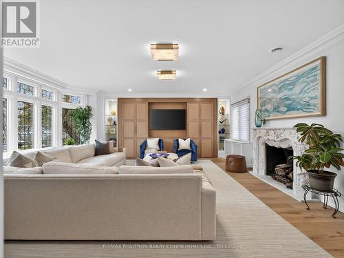 11 Ormsby Crescent, Toronto, ON - Indoor Photo Showing Living Room With Fireplace