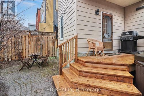 Private backyard, new deck, hot tub! - 49 Newton Street, Ottawa, ON - Outdoor With Deck Patio Veranda