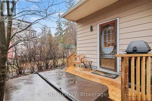 Private backyard, new deck, hot tub! - 49 Newton Street, Ottawa, ON - Outdoor With Exterior