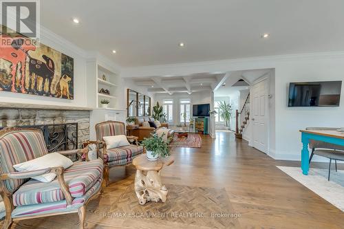 3311 Springvale Court, Burlington, ON - Indoor Photo Showing Living Room With Fireplace