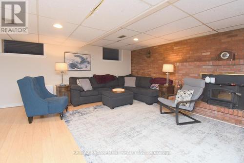 316 Cranbrook Drive, Hamilton, ON - Indoor Photo Showing Living Room With Fireplace