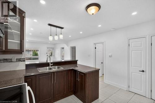 299 Britannia Avenue, Hamilton, ON - Indoor Photo Showing Kitchen With Double Sink