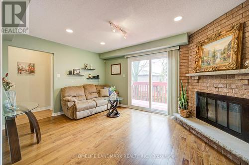 306 Essex Avenue, Richmond Hill, ON - Indoor Photo Showing Living Room With Fireplace