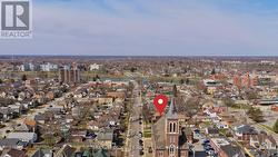 TOP OF THE PICTURE STEPS AWAY THE WELLAND CANAL - 