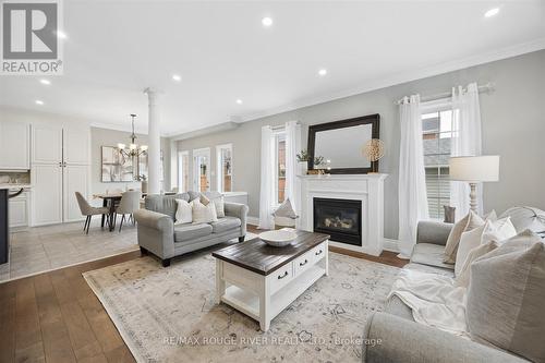 9 Elder Crescent, Whitby (Brooklin), ON - Indoor Photo Showing Living Room With Fireplace