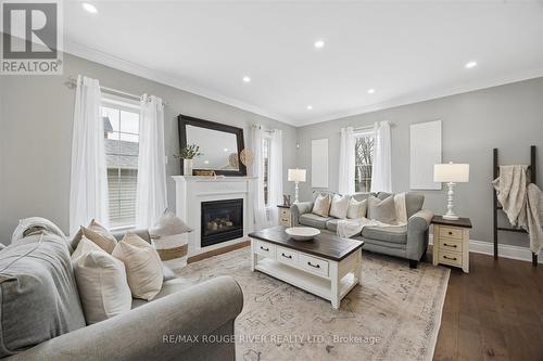 9 Elder Crescent, Whitby (Brooklin), ON - Indoor Photo Showing Living Room With Fireplace
