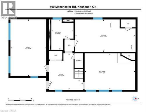 Floor plan - 400 Manchester Road, Kitchener, ON - Other