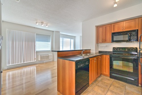 Cuisine - 502-651 Rue De La Montagne, Montréal (Ville-Marie), QC - Indoor Photo Showing Kitchen With Double Sink