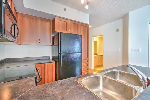 Cuisine - 502-651 Rue De La Montagne, Montréal (Ville-Marie), QC - Indoor Photo Showing Kitchen With Double Sink