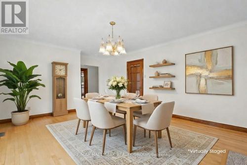 Virtually Staged Formal Dining Room - 1310 Ferguson Street, Ottawa, ON - Indoor Photo Showing Dining Room