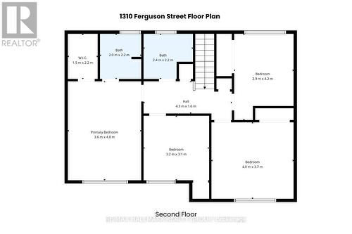 Second Floor Layout - 1310 Ferguson Street, Ottawa, ON - Other