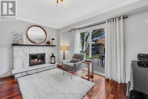 4241 Anworld Place, Mississauga, ON - Indoor Photo Showing Living Room With Fireplace