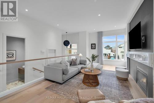 36 Kenora Street, Ottawa, ON - Indoor Photo Showing Living Room With Fireplace