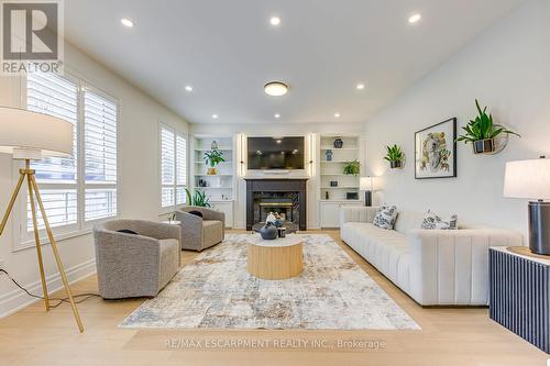 4267 Sarazen Drive, Burlington, ON - Indoor Photo Showing Living Room With Fireplace